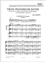3 Psaumes de David - MILHAUD - Partition - Chœur